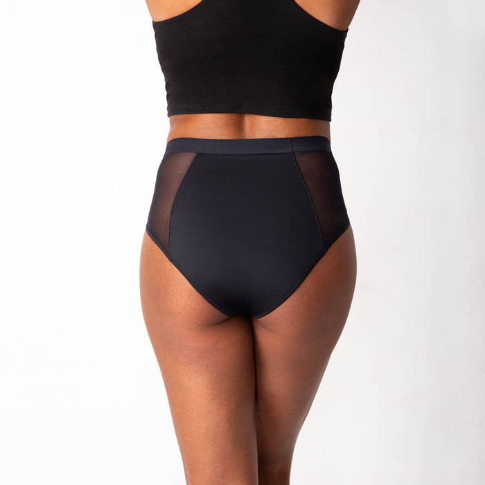 Leak Proof French Cut High Waist: Black - Intimate Whispers