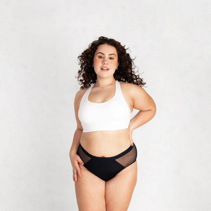 Leak Proof French Cut High Waist: Black - Intimate Whispers