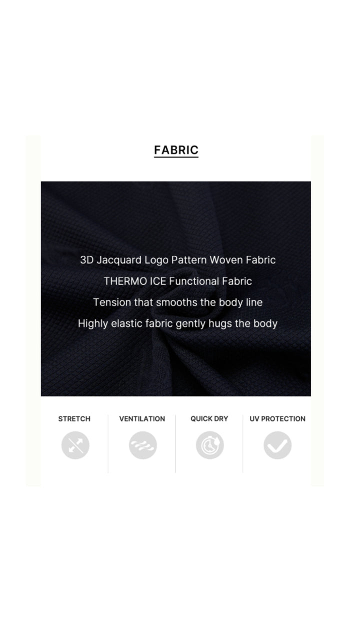 Lettering Jacquard T Shirt (Black)