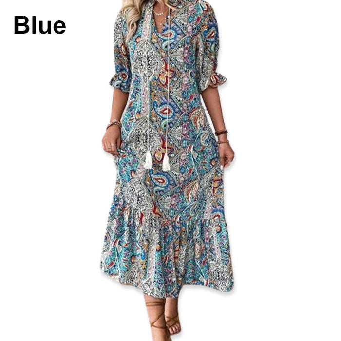 Lise - Robe Bobo Élégante avec Motif Floral