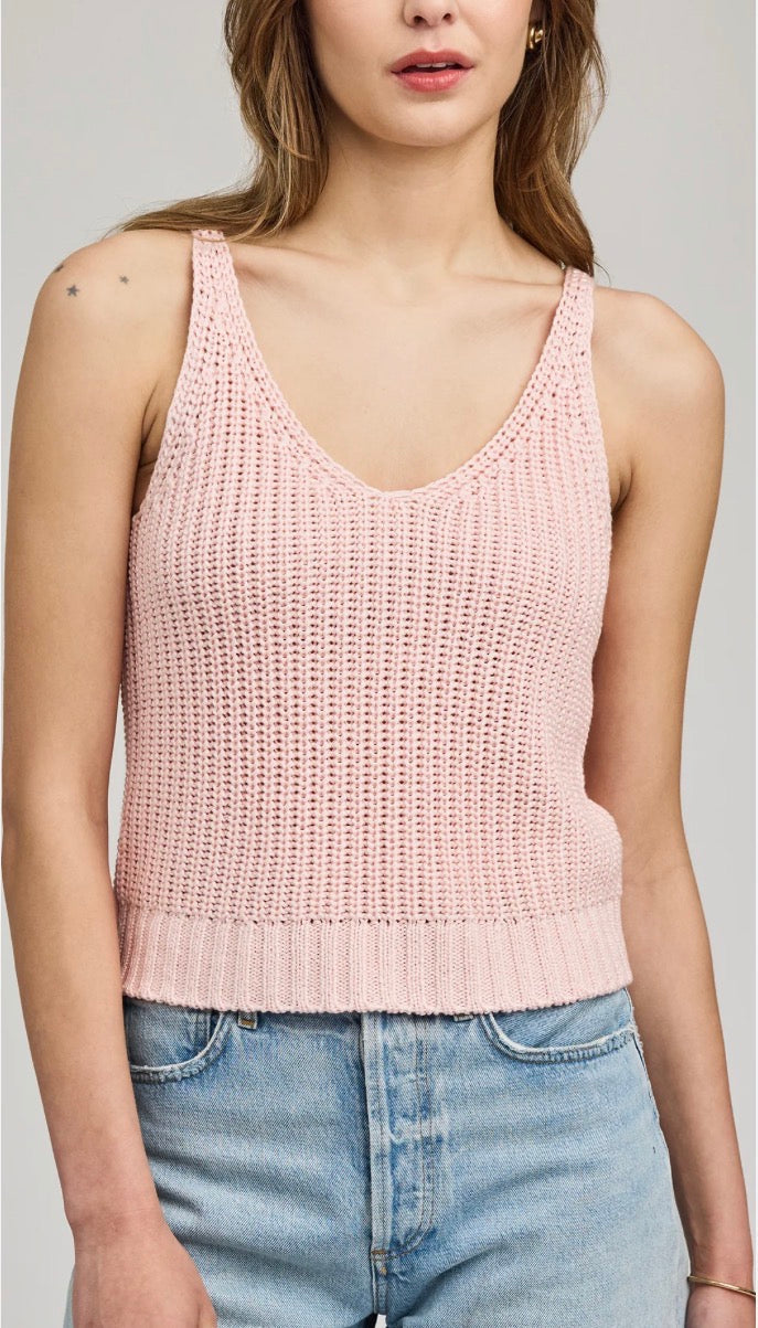 Lizzie Knit Tank - Seashell