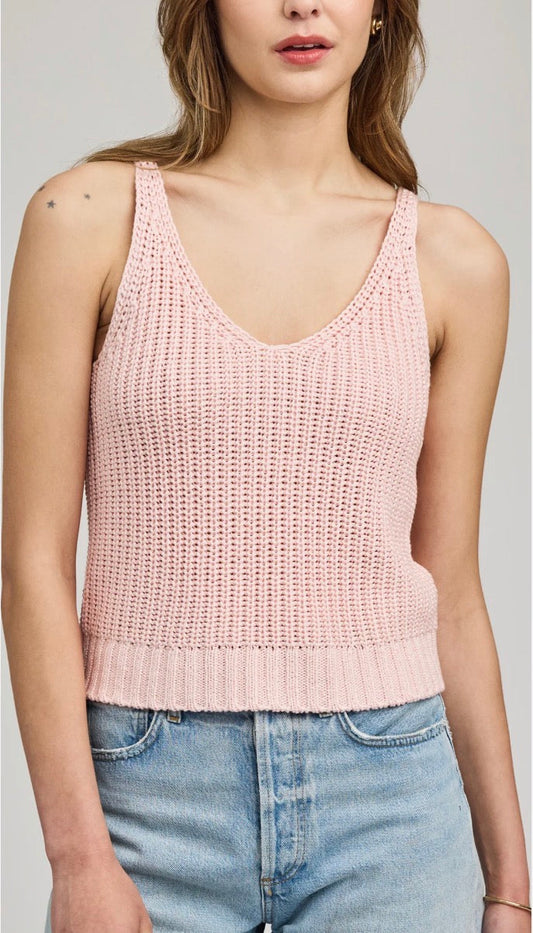 Lizzie Knit Tank - Seashell