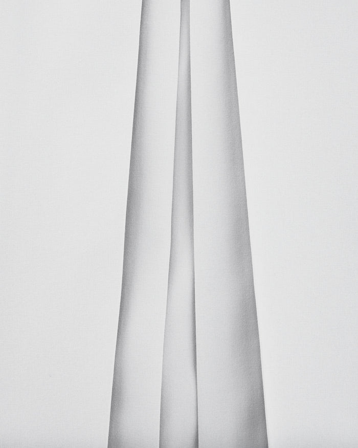 Logo Embellished Pleated Skirt (Grey)