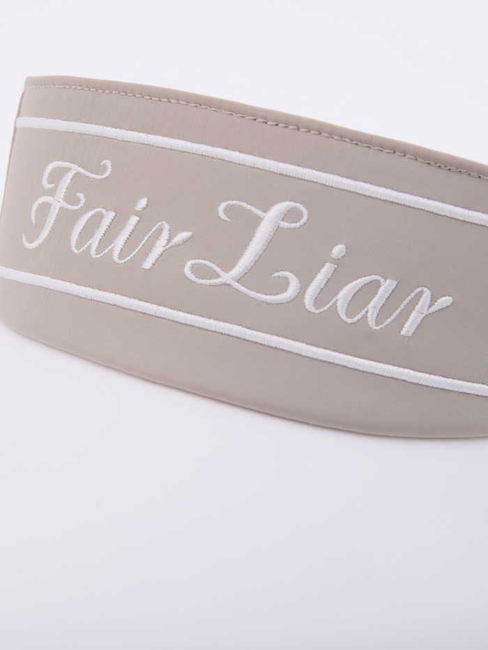 Logo Embroidered Visor (Beige)
