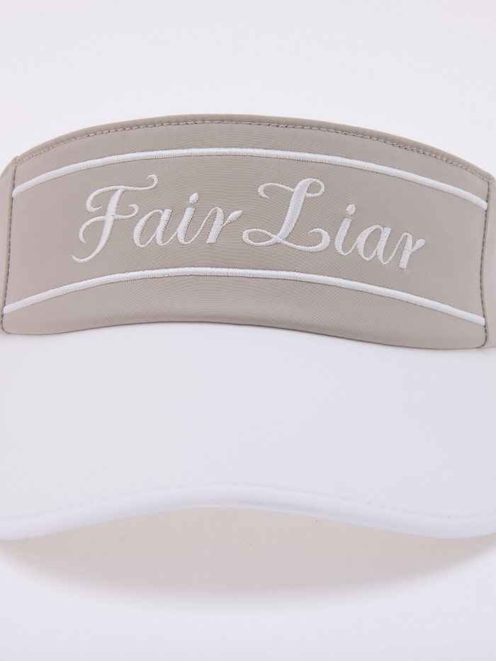 Logo Embroidered Visor (Beige)