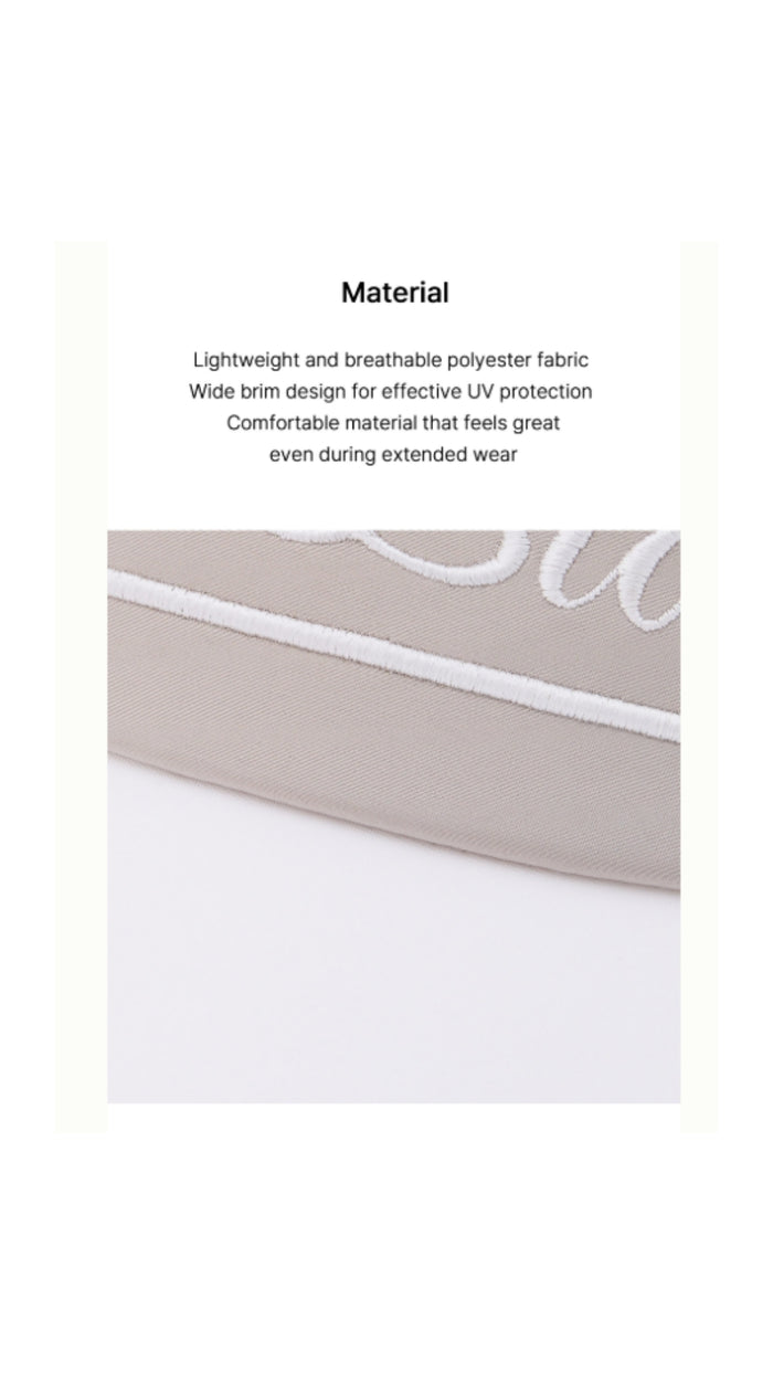 Logo Embroidered Visor (Beige)