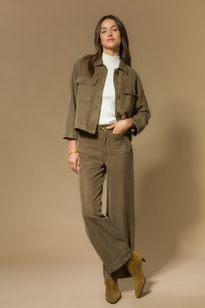 Lorna Olive Jacket - Jackets & Outerwear - Velvet Heart Clothing