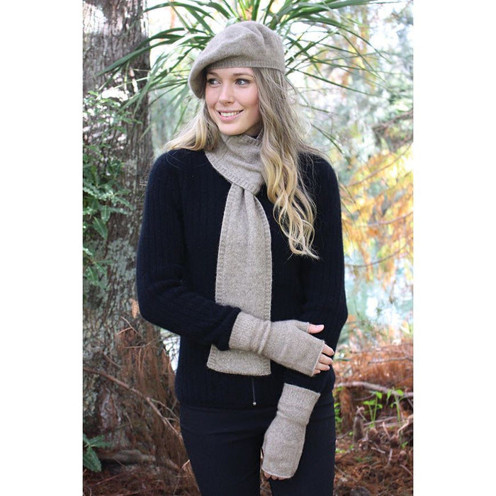 Lothlorian - Merino & Possum Loop Scarf (9908)Natural