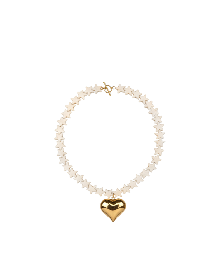 LOVE STAR NECKLACE WHITE