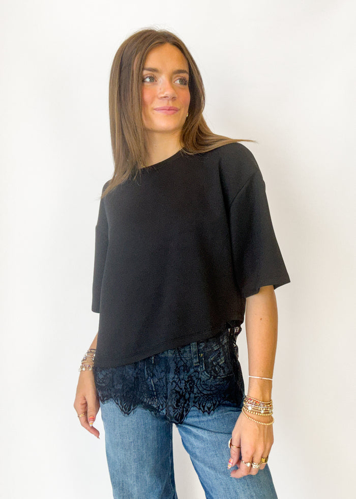 Lovely Lace Top - Black