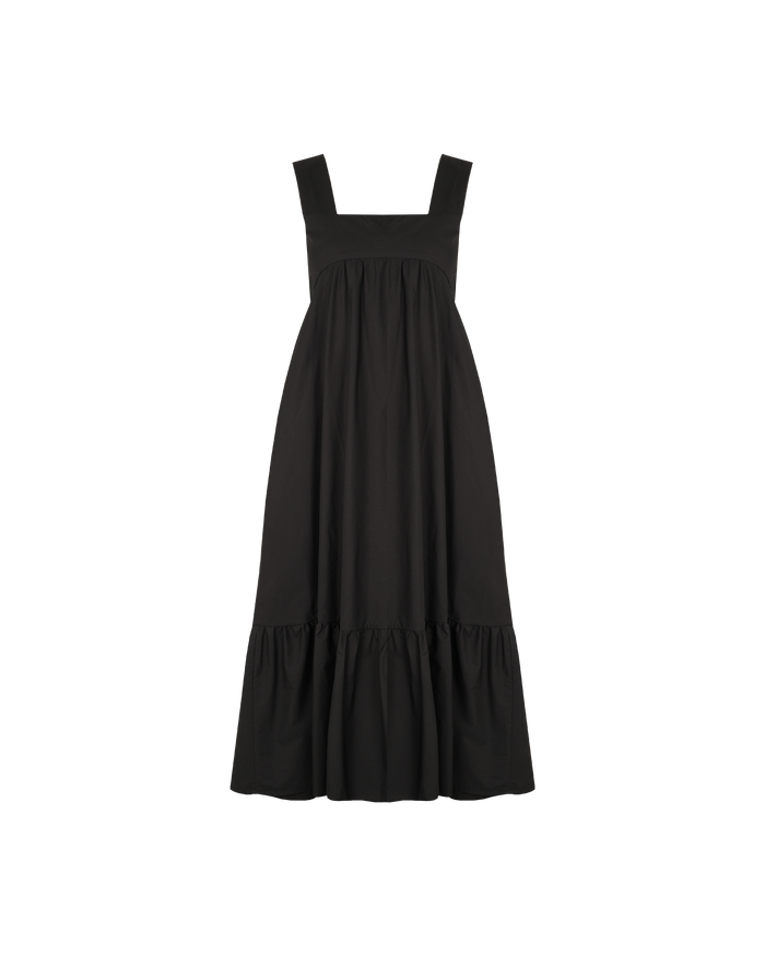 MARGIE TIE-BACK DRESS BLACK
