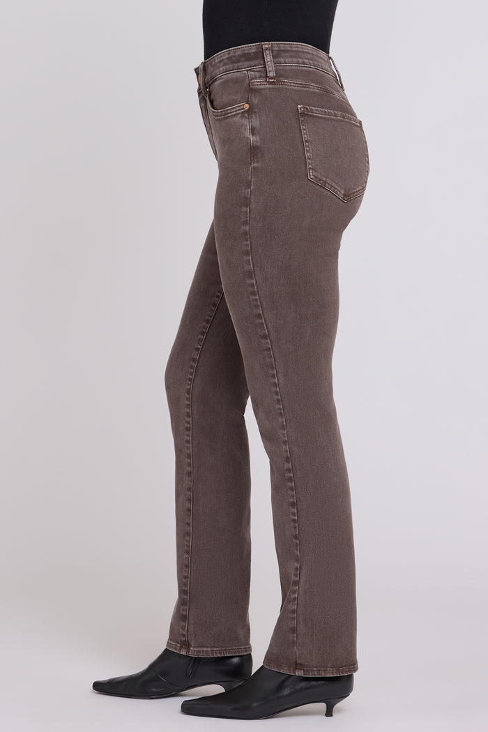 Marilyn Straight Jeans In Petite - Retro Espresso
