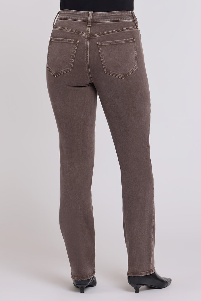 Marilyn Straight Jeans In Petite - Retro Espresso