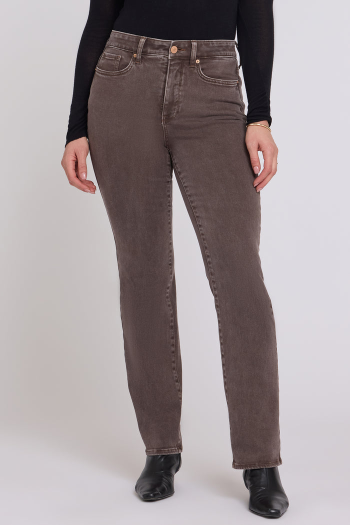 Marilyn Straight Jeans In Petite - Retro Espresso