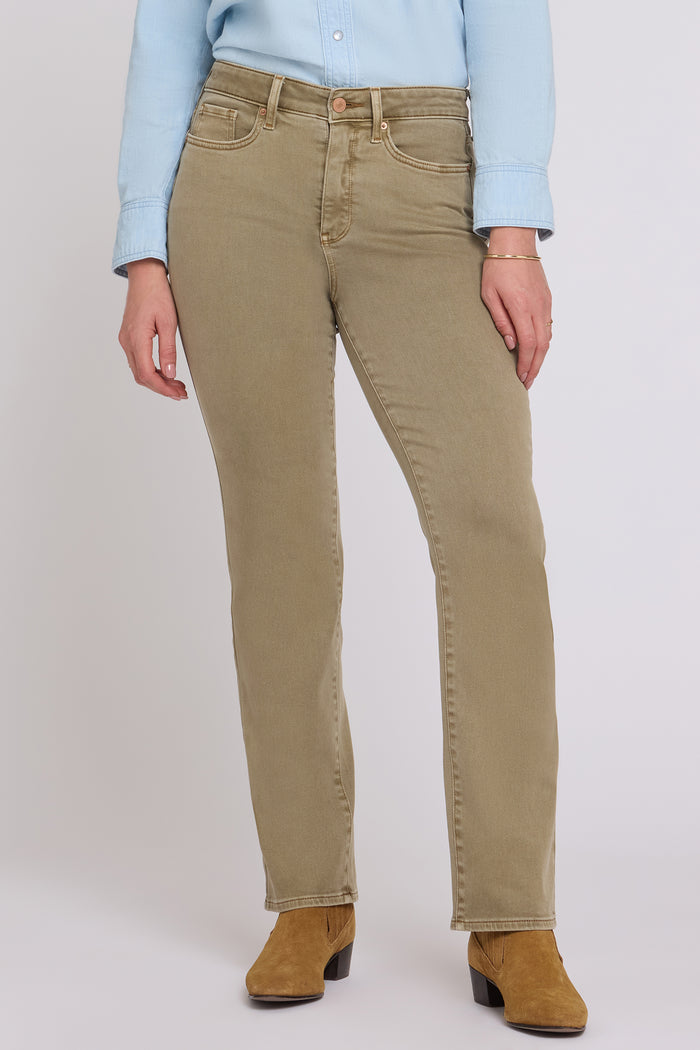 Marilyn Straight Jeans In Petite - Retro Travertine