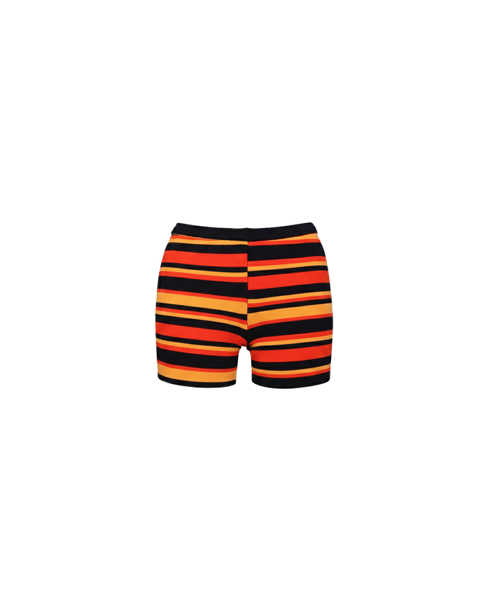 MARLA SHORTS TANGERINE NAVY STRIPE