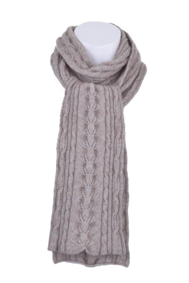 Scarf in colour mocha