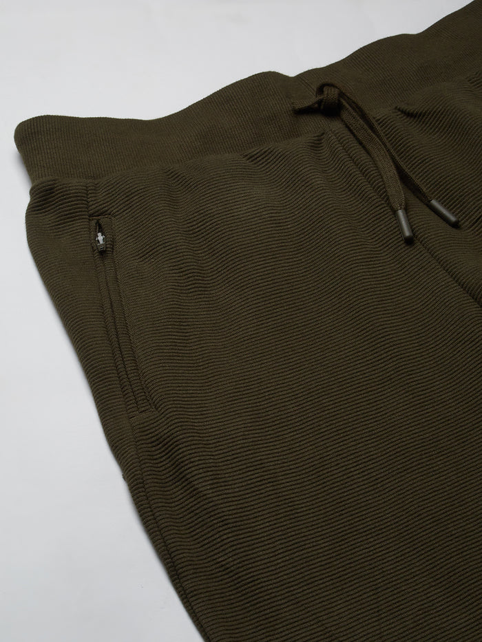 Men's 100% Cotton Regular Fit Knit pant Green