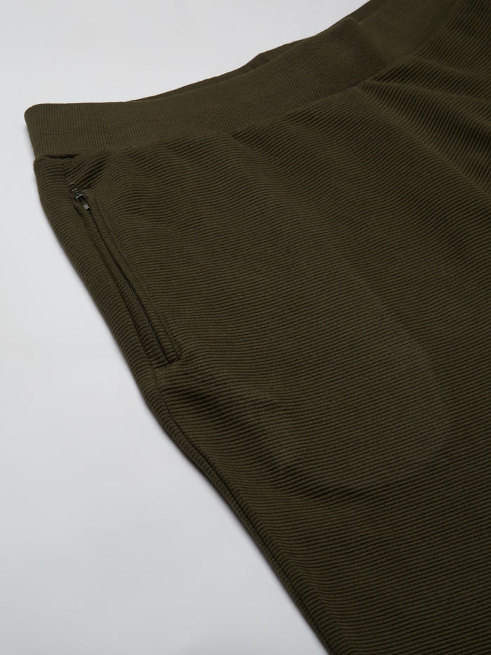 Men's 100% Cotton Regular Fit Knit Shorts Green
