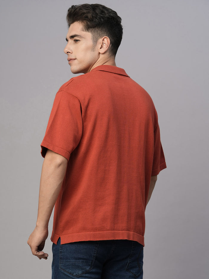 Men's 100% Cotton Regular Fit Tshirt Red