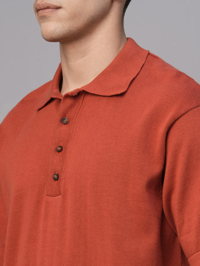 Men's 100% Cotton Regular Fit Tshirt Red