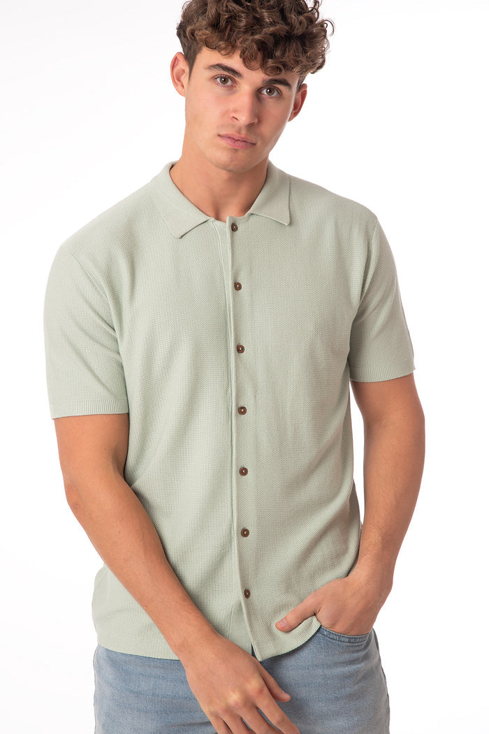Men's Button-Up Knit Cardigan