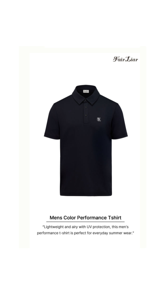Men's Color Performance T Shirt (black)