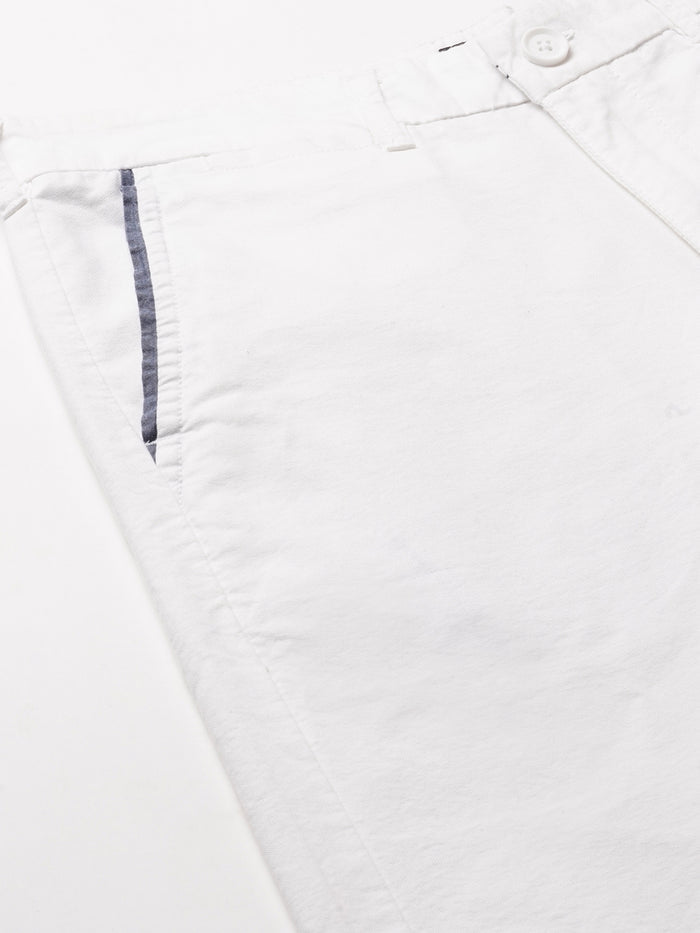 Men's Cotton Regular Fit Shorts White
