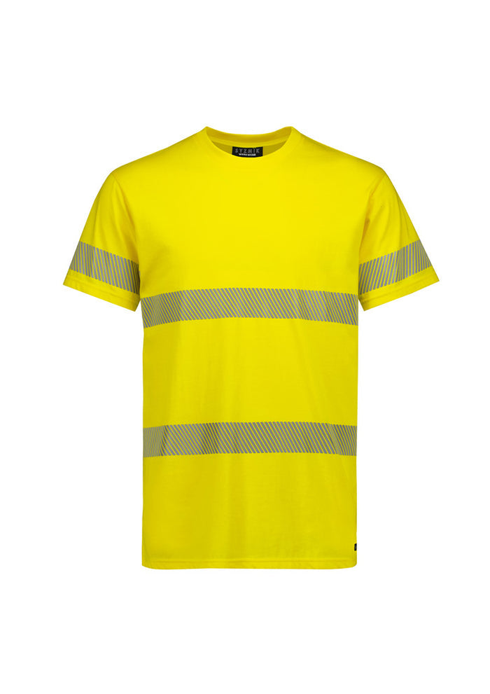 Mens Hi Vis Segmented Tape Cotton Tee ZH510