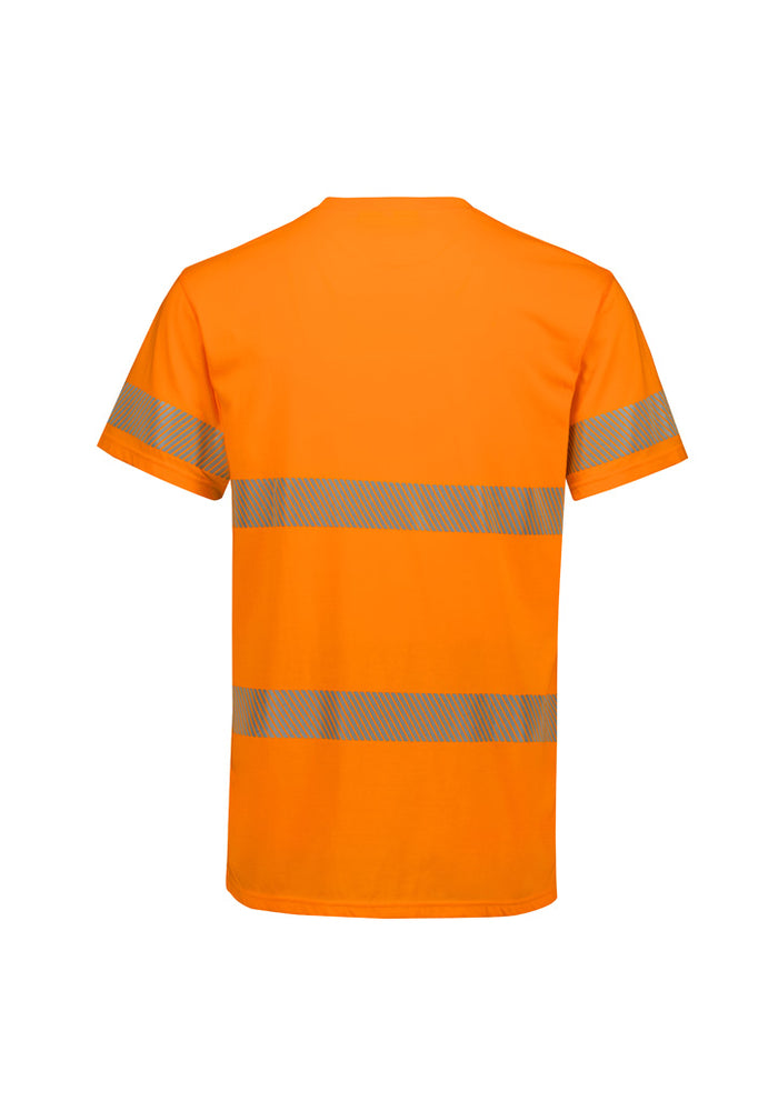 Mens Hi Vis Segmented Tape Cotton Tee ZH510