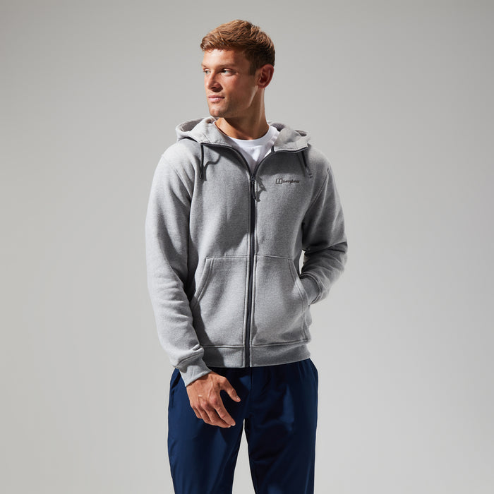 Men's Logo FZ Hoody - Dark Grey