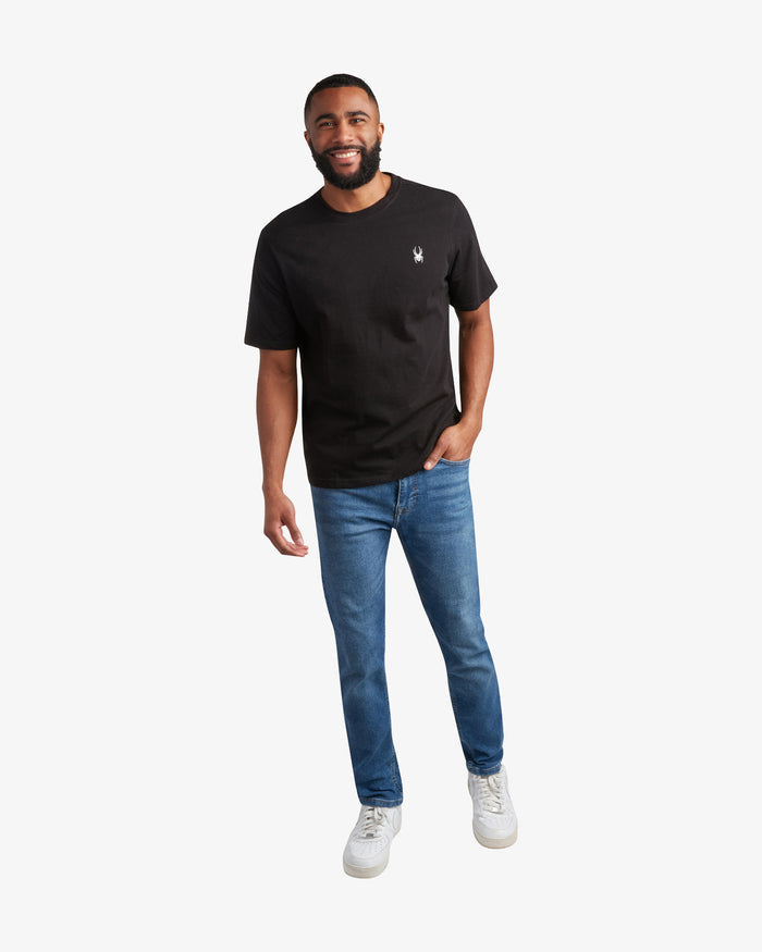Men's Short Sleeve Mountain Tee - Black