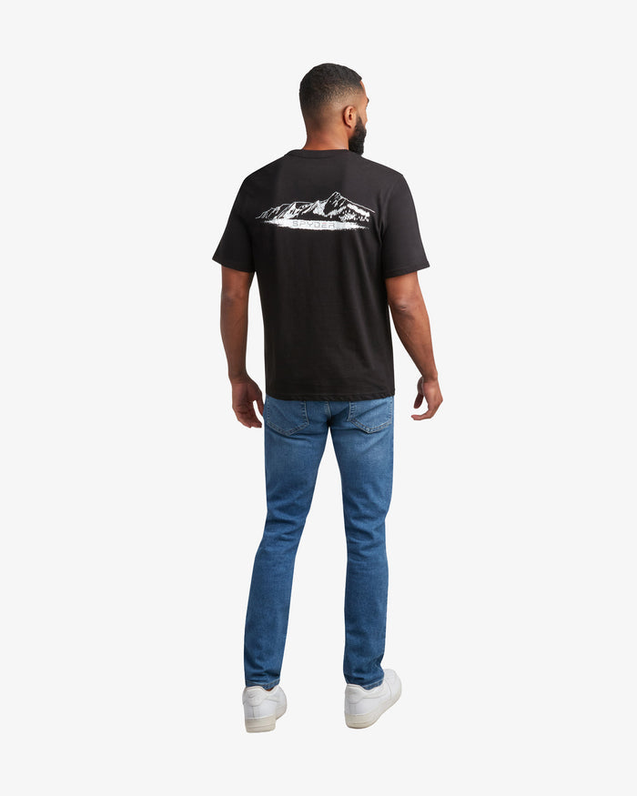 Men's Short Sleeve Mountain Tee - Black