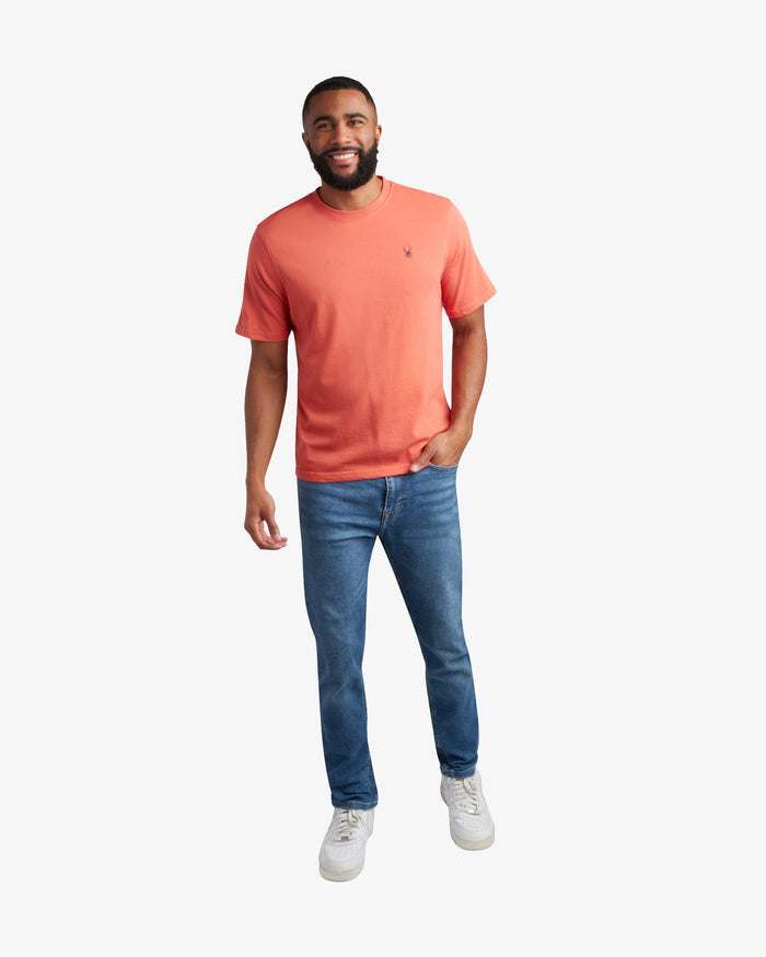 Men's Short Sleeve Mountain Tee - Burnt Orange