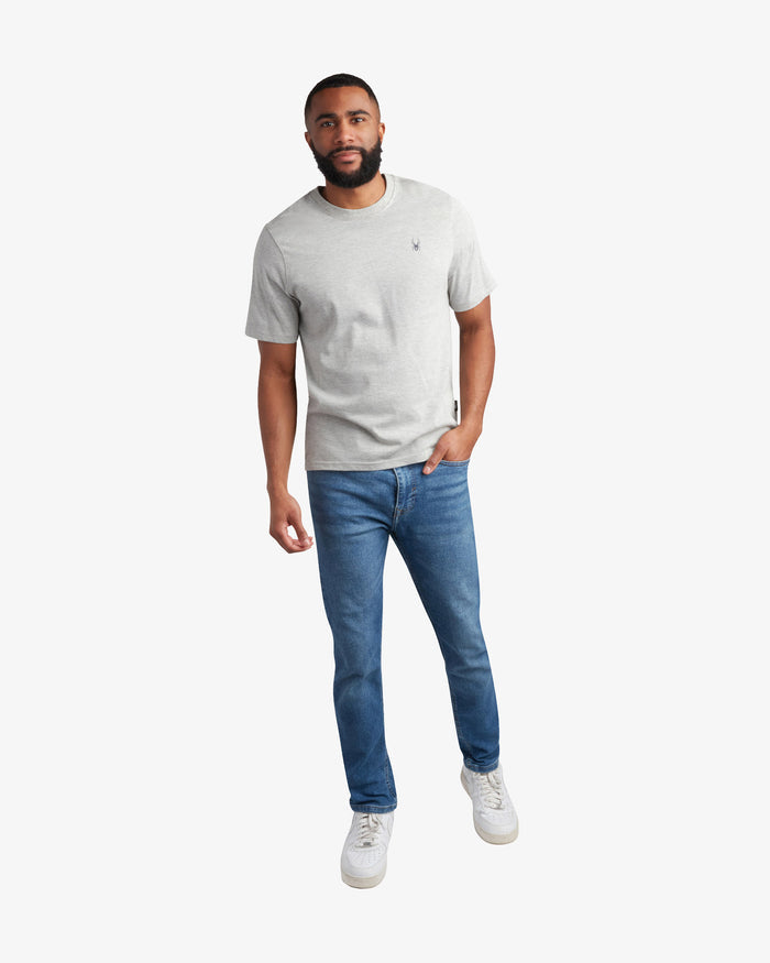Men's Short Sleeve Mountain Tee - Heather Grey