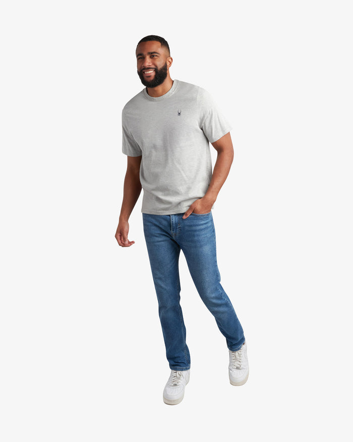 Men's Short Sleeve Mountain Tee - Heather Grey