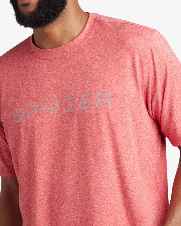 Men's Short Sleeve Wordmark Tee - Spyder Red