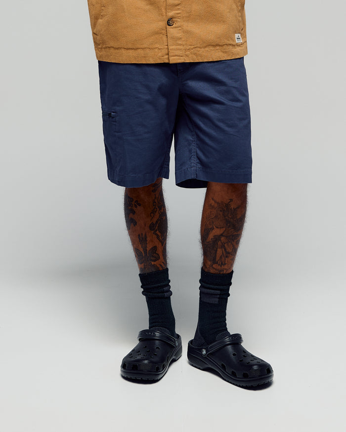 Men’s Weekend Cotton Shorts  -  Mid Navy