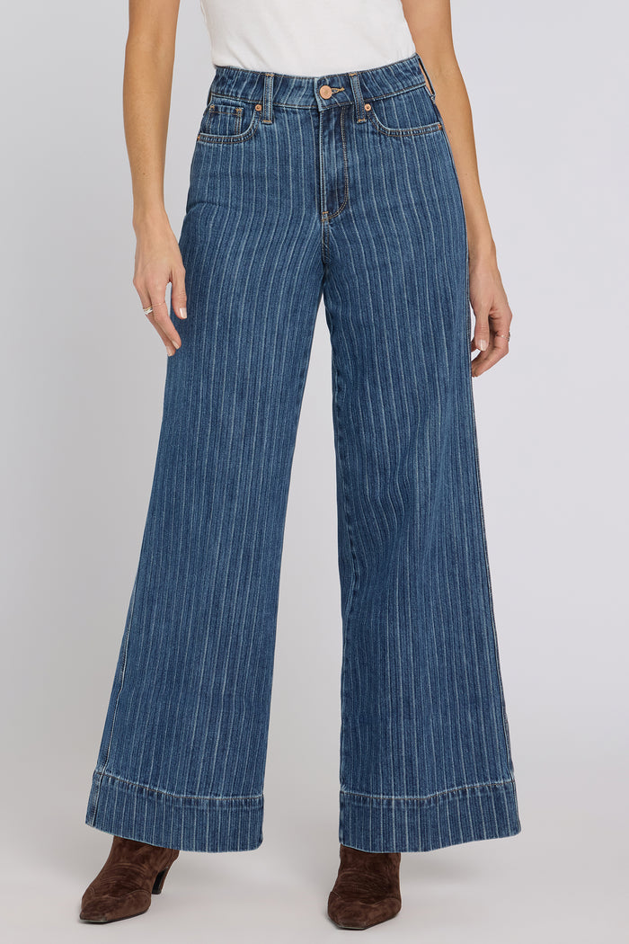Mia Palazzo Jeans - Foothill Stripe
