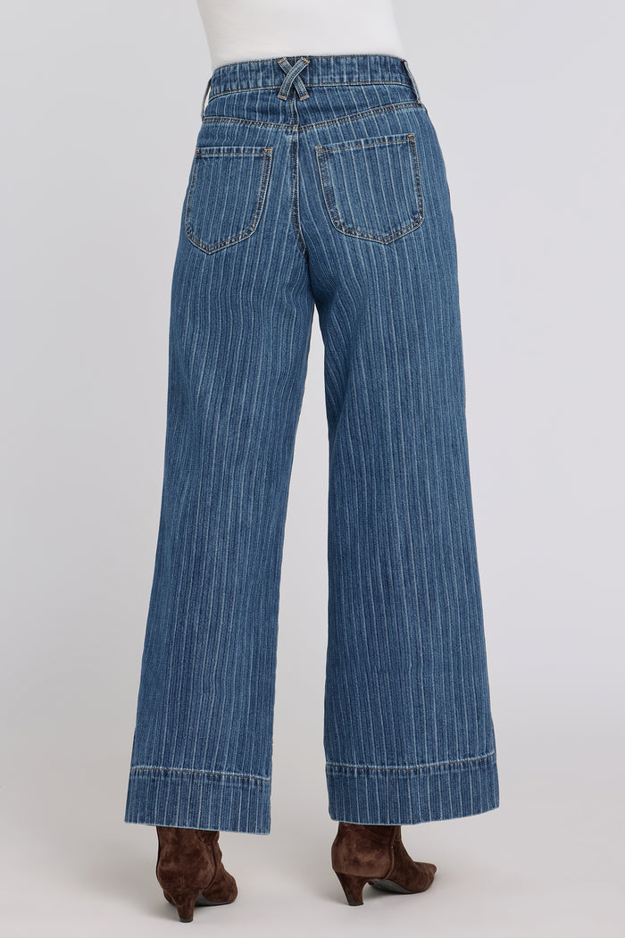 Mia Palazzo Jeans - Foothill Stripe