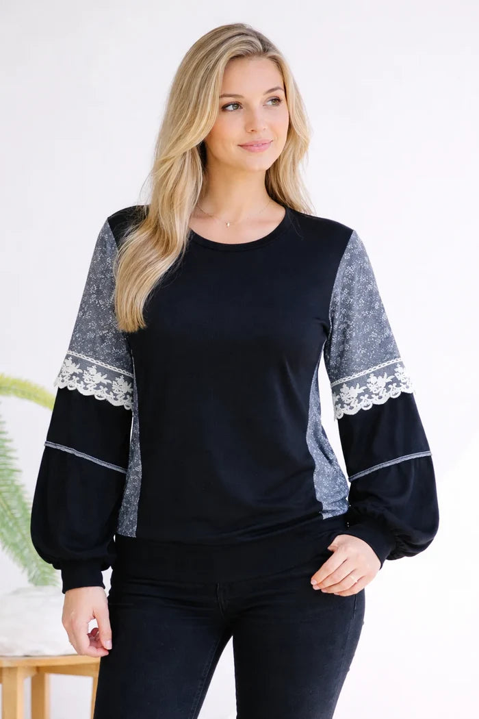 Moonstruck Laced Bubble Sleeve