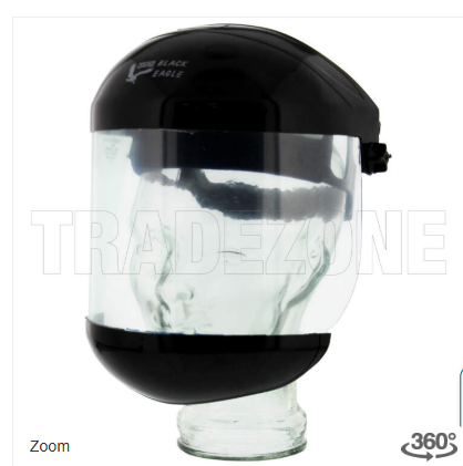 Msa Black Eagle Faceshield Complete With Clear Visor