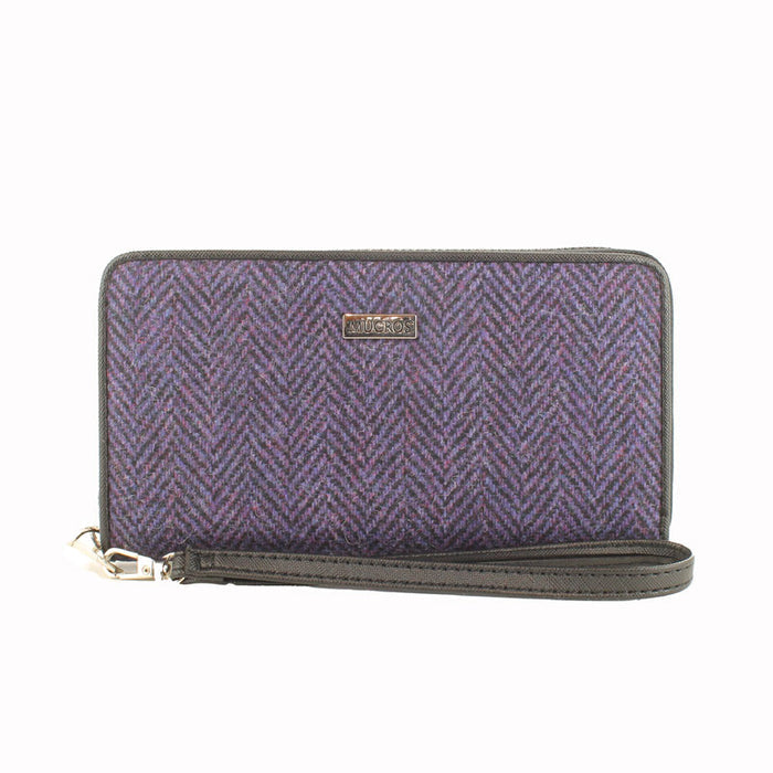 Black and Purple Herringbone - Mucros Weavers