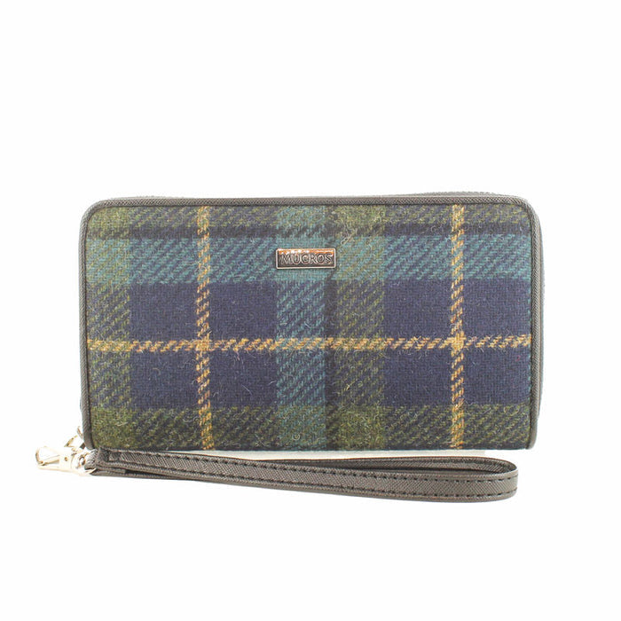 Navy, Green and Teal Check - Mucros Weavers