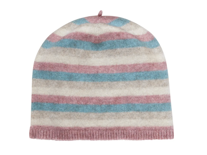 Native World - Merino & Possum Kid's Striped Beanie