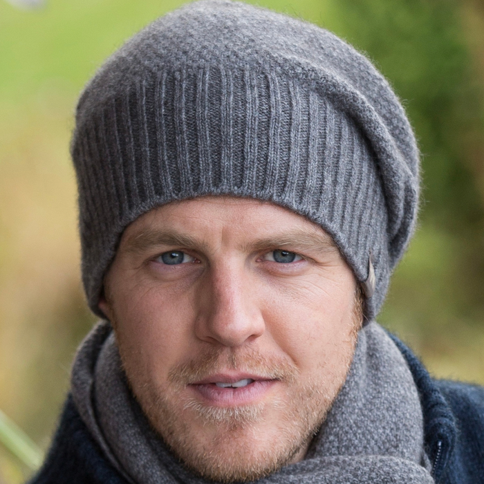 Noble Wilde - Merino & Possum Moss Baggie Beanie