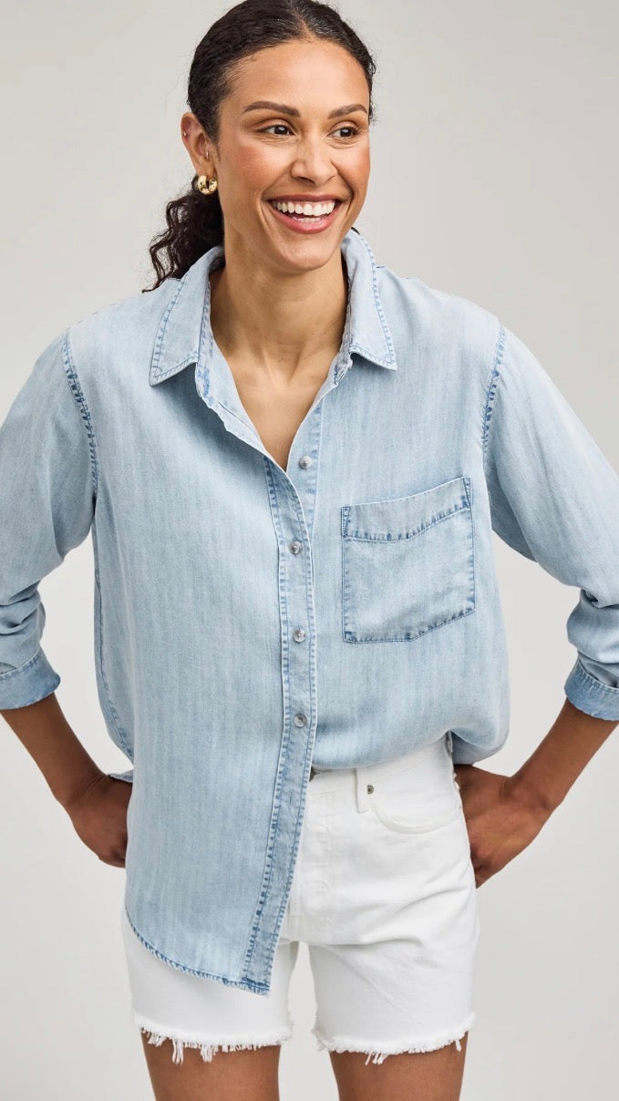 Ozzy Button Down Shirt - Light Blue