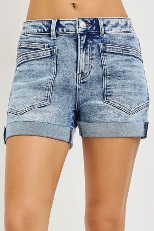 Patch pocket shorts