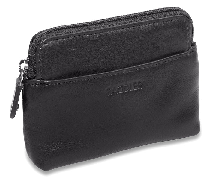 Pia RFID Leather Zip-Top Purse – Saddler - Bascora