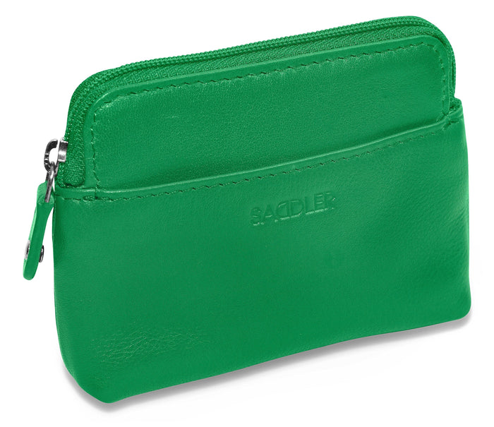 Pia RFID Leather Zip-Top Purse – Saddler - Bascora